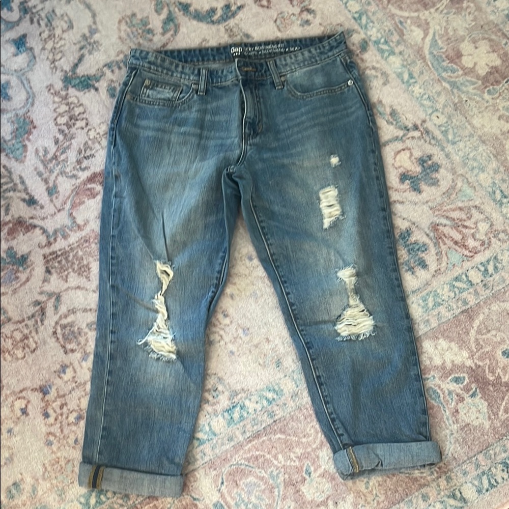 GAP Blue Boyfriend Relaxed Fit Jeans